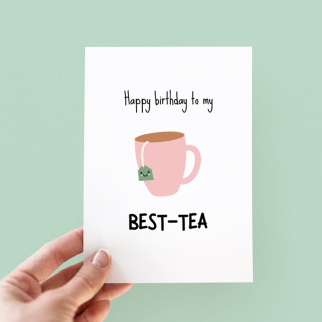 Funny Bestie Pun Birthday Card (Von Creator hochgeladen)