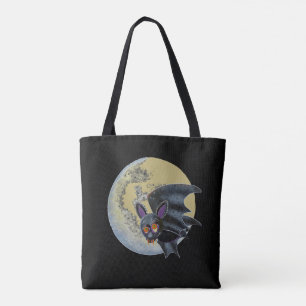 Funny Betrunken Halloween Full Moon Bat