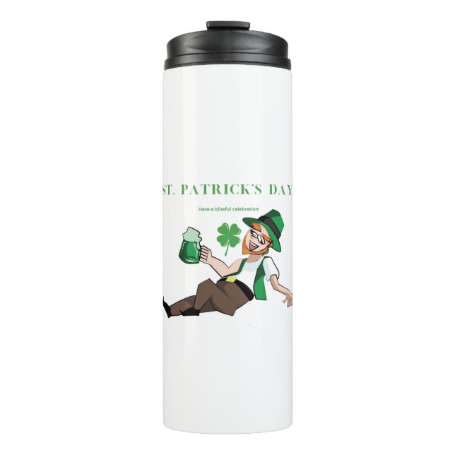 Funny Betrunken Irish | Haben Sie einen Blissful S Thermosbecher (Vorderseite)
