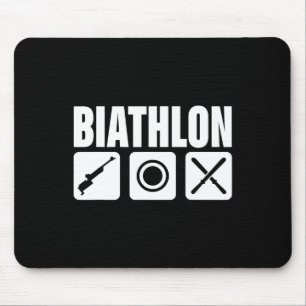 Funny Biathlon Biathlete Ristorante da Valentino Mousepad