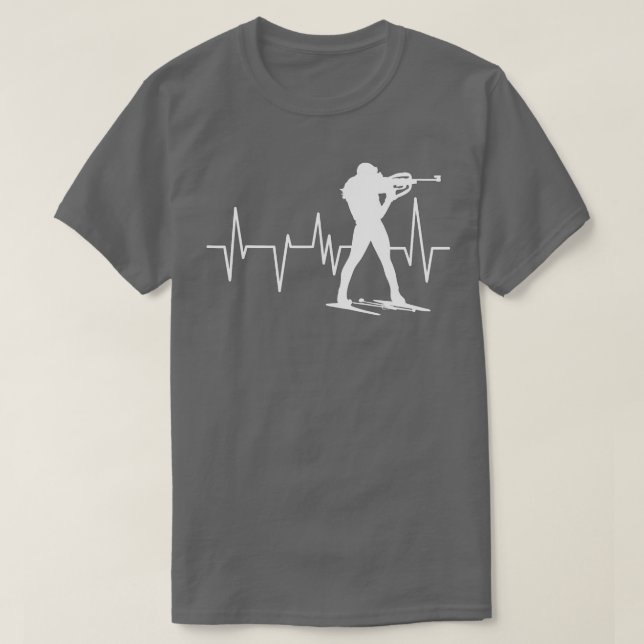 Funny Biathlon Winter Ski Skiing Fun Lovers (5)  T-Shirt (Design vorne)