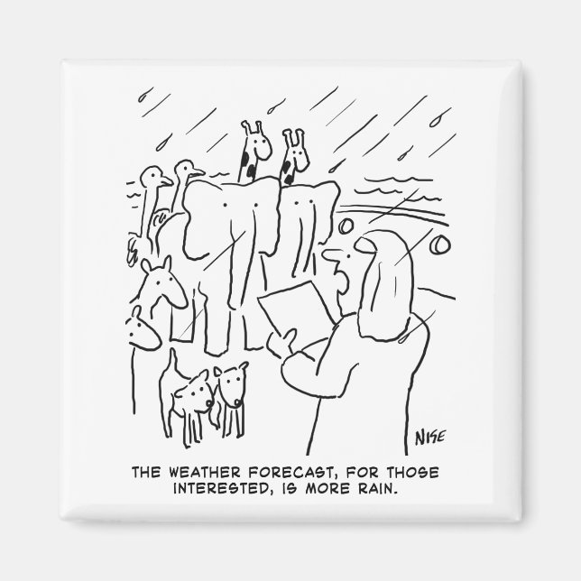Funny Bible Study oder Biblical Story of Noah's Ar Magnet (Vorne)