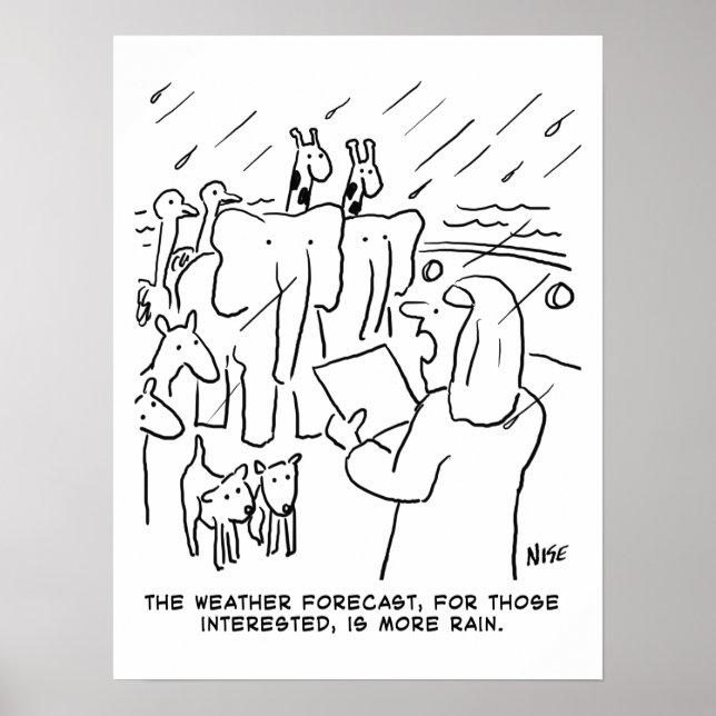 Funny Bible Study oder Biblical Story of Noah's Ar Poster (Vorne)