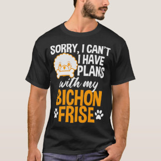 Funny Bichon Frise T-Shirt für Hundebesitzer Walke