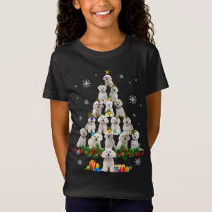 Funny Bichon Frise Weihnachtsbaum Haustier Hund Lo T-Shirt
