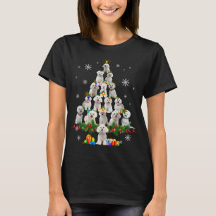 Funny Bichon Frise Weihnachtsbaum Haustier Hund Lo T-Shirt