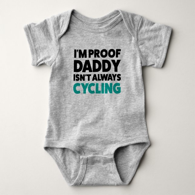 Funny Bicycle Jersey Bodysuit für Baby Strampler (Vorderseite)