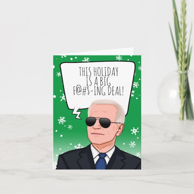 Funny Biden Christmas: Dieser Urlaub ist ein große Karte (Vorderseite)