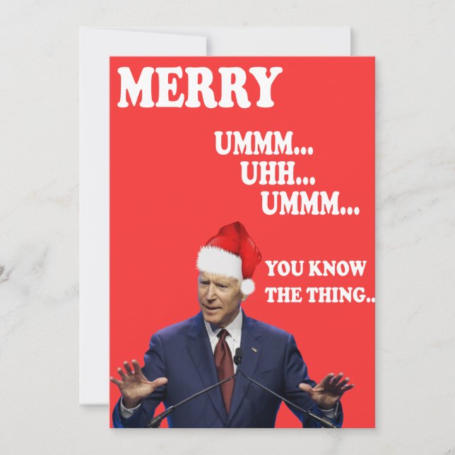 Funny Biden Frohe Weihnachten Weihnachten Weihnach (Vorderseite)