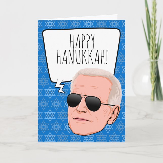 Funny Biden Hanukkah Karte (Vorderseite)