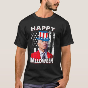 Funny Biden Happy Halloween verwirrt 4. Juli U T-Shirt