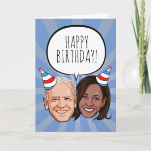 Funny Biden Harris Birthday Karte