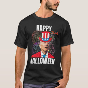 Funny Biden verwirrte glückliche Halloween Anti Bi T-Shirt