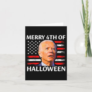 Funny Biden verwirrte Merry 4. Halloween Meme 4 Karte