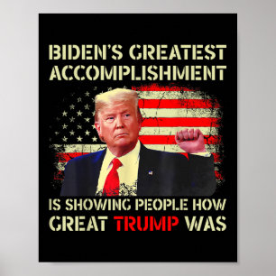 Funny Bidens Beste Leistung zeigt tr Poster
