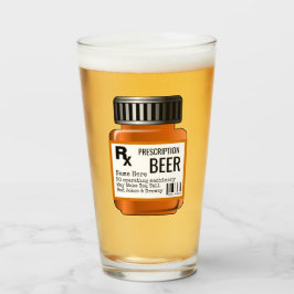 Funny BIER Gift Men - Rezept Tablette Flasche Rx Glas