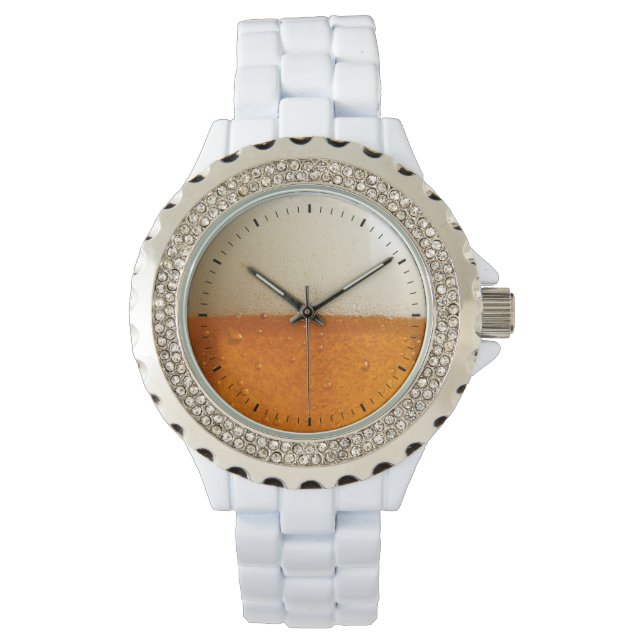 Funny Bier personalisierte Uhr für Männer (Vorderseite)