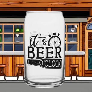 Funny Biere o Clock Wortart Dosenglas