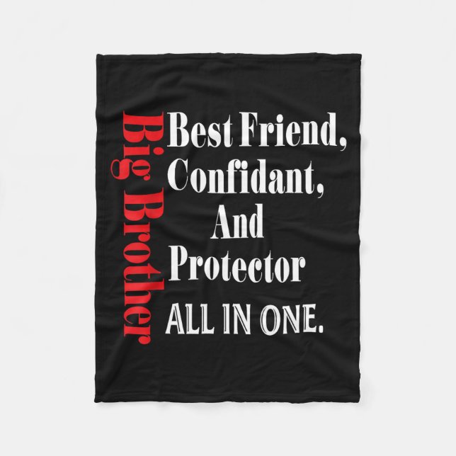 Funny Big Brother Definition Birthday Men Teens Yo Fleecedecke (Vorderseite)