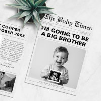 Funny Big Brother Newspaper Pregnancy