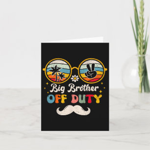Funny Big Brother Off Duty Sungles Beach Sunset Su Karte