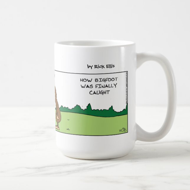 Funny Big Foot Caught Kaffeetasse (Rechts)