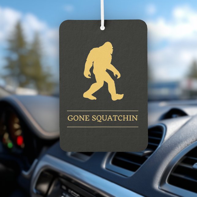 Funny Big Foot Gone Squatchin Sasquatch Autolufterfrischer (Von Creator hochgeladen)