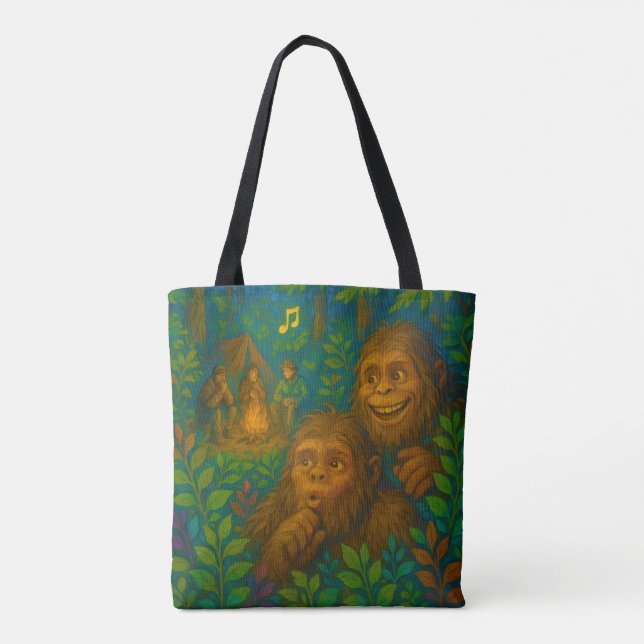 Funny Big Foot Noises in Woods Fantasy Art (Rückseite)