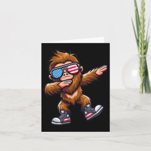 Funny Big Foot Sasquatch 4. Juli Karte