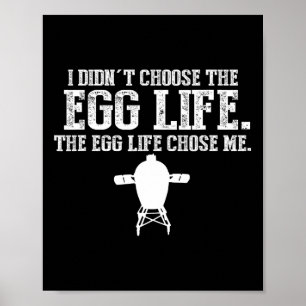 Funny Big Green Grillen Pit Egg Smoker Pitmaster G Poster