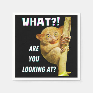 Funny Big Mit Augen Tarsier Was Sie sehen Serviette
