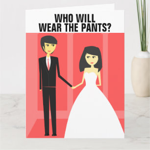 FUNNY BIG WEDING GREETING CARD KARTE