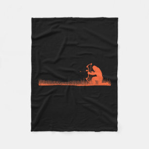 Funny Bigfoot Archery Bow Hunter Sasquatch Bow Hun Fleecedecke