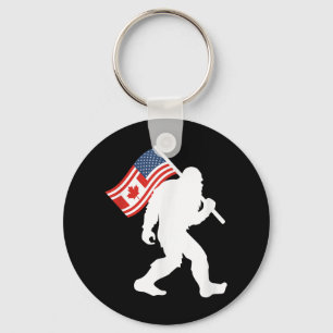 Funny Bigfoot Canada The 51 Staat Trump Canada U.S Schlüsselanhänger