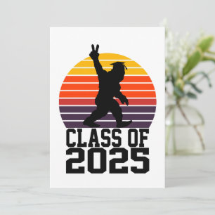 Funny Bigfoot Class von 2025 - Abschluss 2025 Einladung