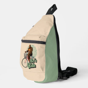 Funny Bigfoot Cycling, Lass's Ride Crossbody Bag
