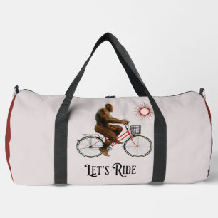 Funny Bigfoot Cycling, Lass's Ride Duffle Bag