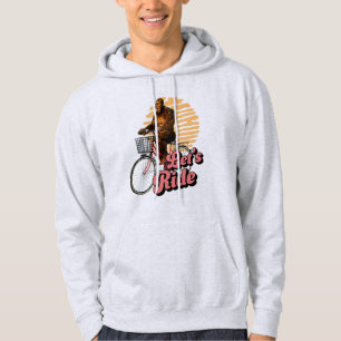 Funny Bigfoot Cycling, Lass's Ride Hoodie