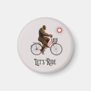 Funny Bigfoot Cycling, Lass's Ride Magnet