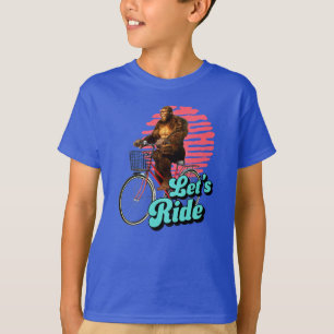 Funny Bigfoot Cycling, Lass's Ride T-Shirt