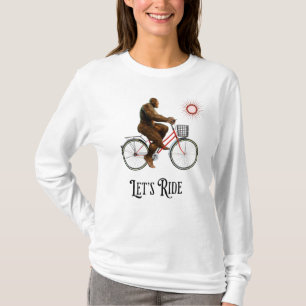 Funny Bigfoot Cycling, Lass's Ride T-Shirt