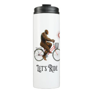 Funny Bigfoot Cycling, Lass's Ride Thermosbecher