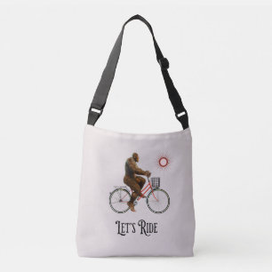 Funny Bigfoot Cycling, Lass's Ride Tragetaschen Mit Langen Trägern