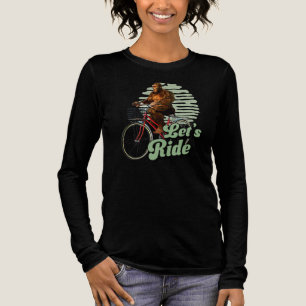 Funny Bigfoot Cycling, Lass's Ride Tri-Blend Shirt