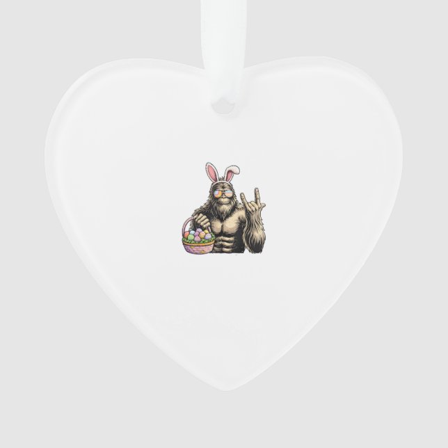 Funny Bigfoot Easter Egg Rock Sasquatch Easter Day Ornament (Vorderseite)