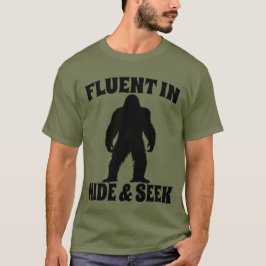 Funny Bigfoot - fließend in Verborgen und Suchen T-Shirt