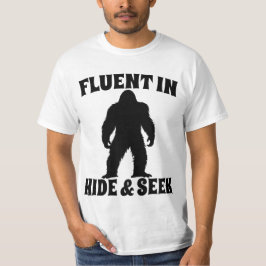 Funny Bigfoot - fließend in Verborgen und Suchen T-Shirt
