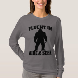 Funny Bigfoot - fließend in Verborgen und Suchen T-Shirt