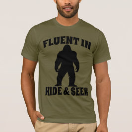 Funny Bigfoot - fließend in Verborgen und Suchen T-Shirt