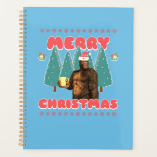 Funny Bigfoot - Frohe Weihnachten Planer